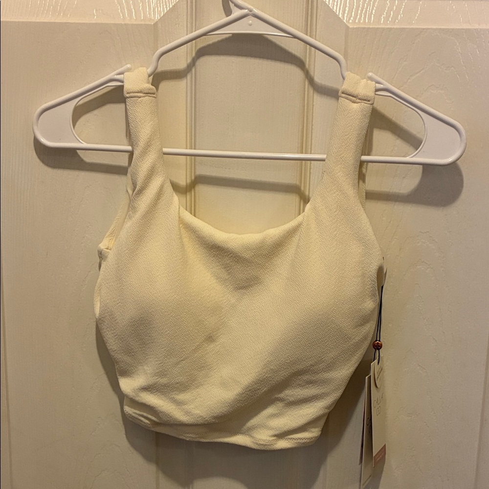 NWT Calia SZ XS long line crop top swim suit retail $45 cruise wear